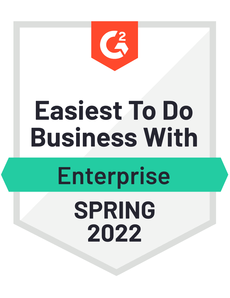 G2 Enterprise Easiest to Do Business With