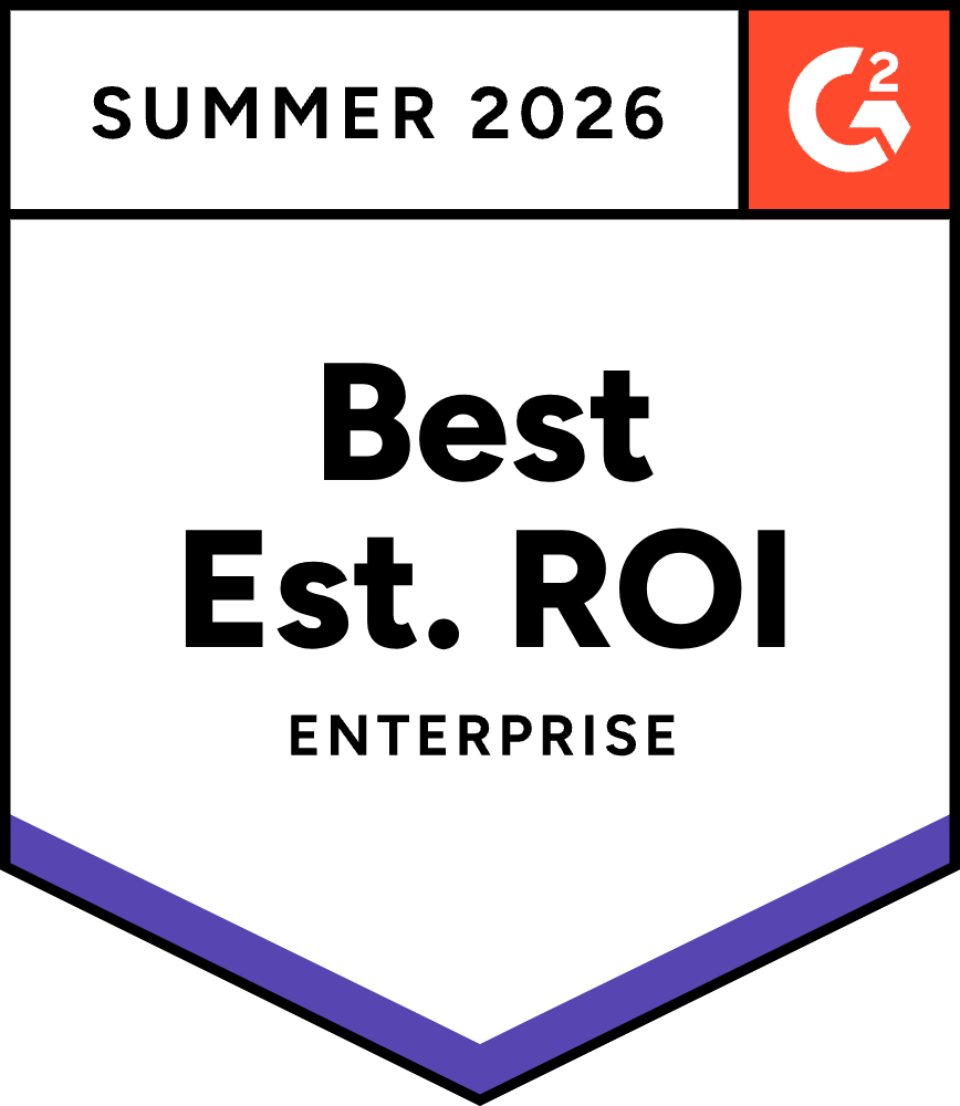 G2 Best Est ROI, Enterprise, Account Data Management, Summer 2026