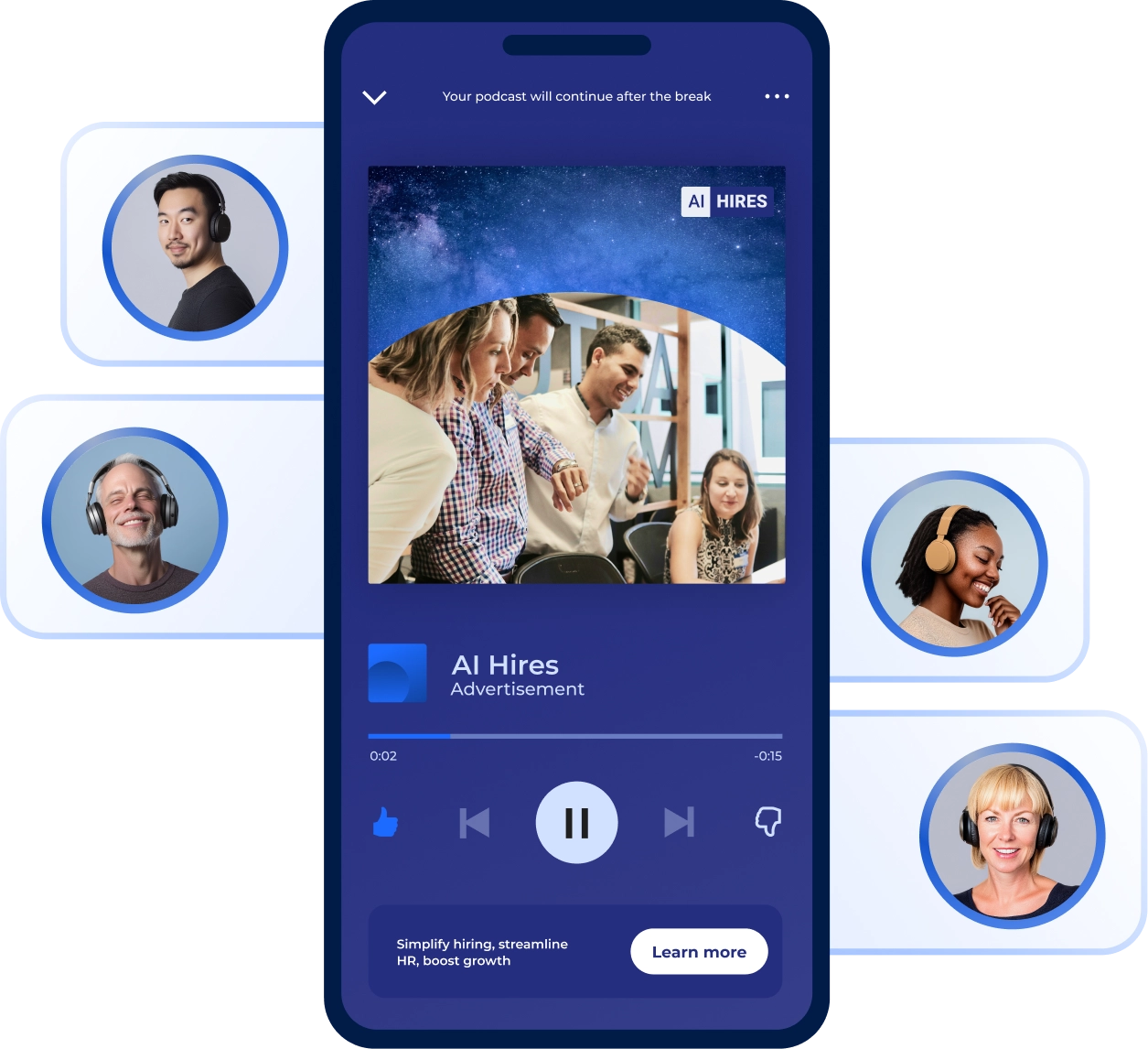 Audio banner