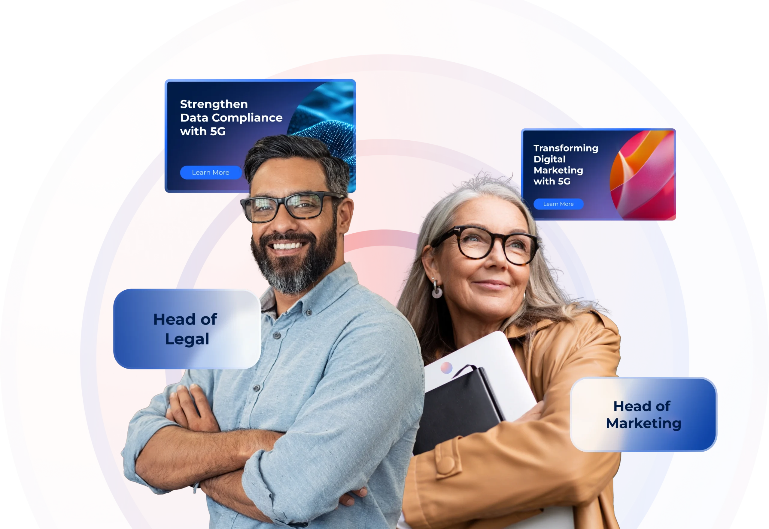 Business Roles 5G Marketing Illustration